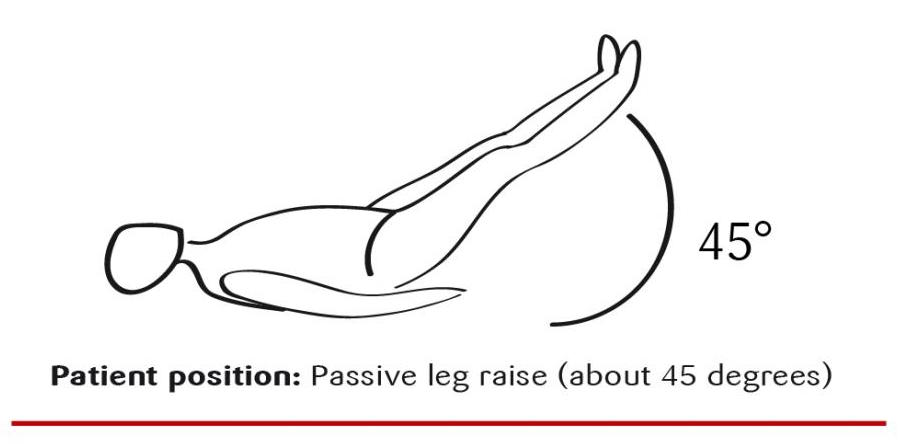 The passive leg raise can be used to evaluate for pain that is consistent with disk herniation (source) 